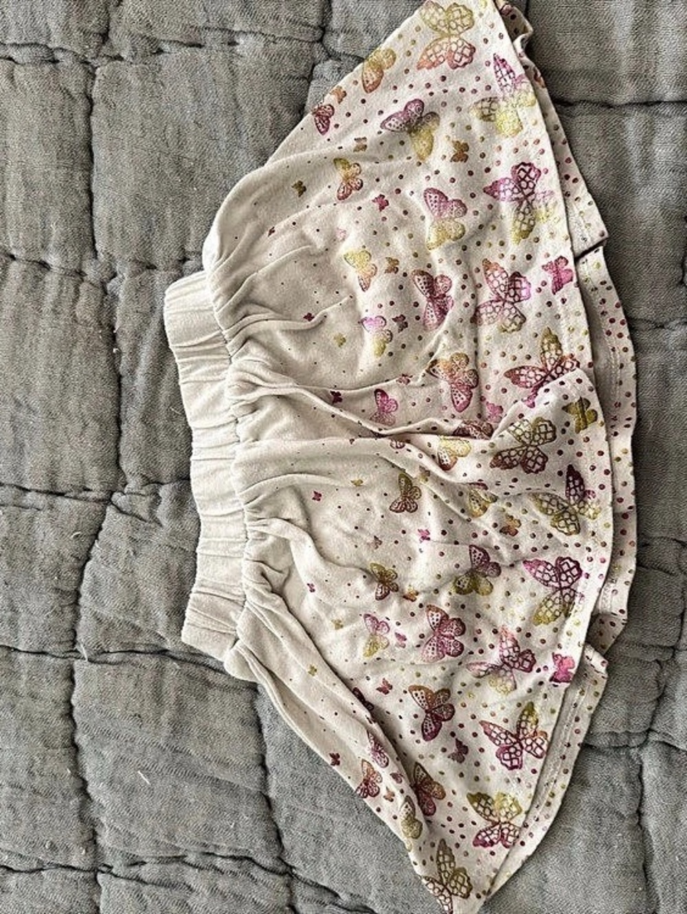 Floral Skirt in White & Pink